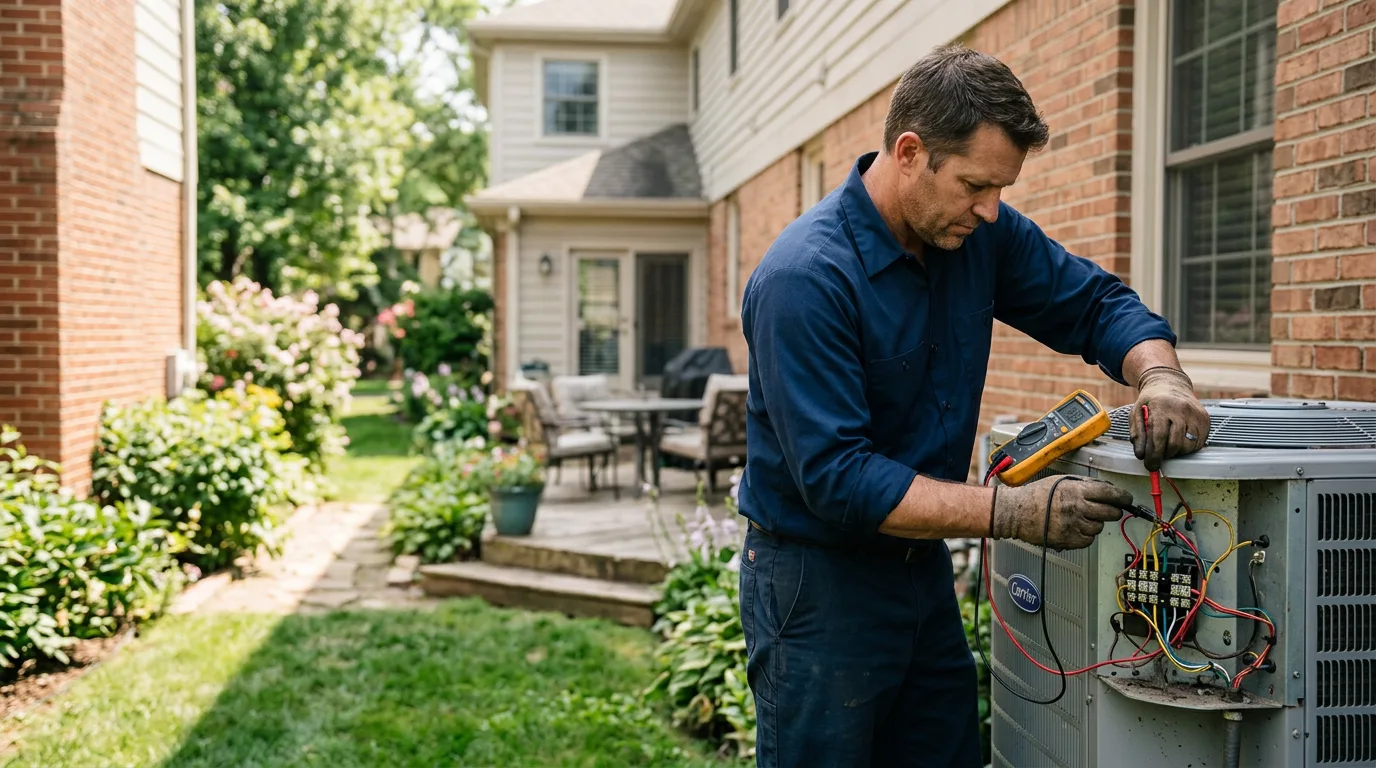 HVAC technician working near Mukwonago, WI